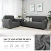 2 typy Elastyczna sofa Pokrywa do salonu Żakardę Grube Slipcover Segmental Couch Stretch Meble Protector 211207