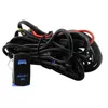 Other Lighting System Universal 14AWG Blue LED Light Bar ON-OFF Switch Wiring Harness Kit 12V 40A Relay Fuse Set For Car Truck Can-Am Polari