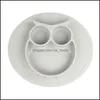 Baby Feeding Suction Plate Newborn Sile Tray Vajillas Plato Infant Dishes Pratos Kid Eating Bowl Placemat Infantil Drop Ship Delivery 2021 O
