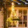 2M String lights Solar LED Tree Vines Fairy Branch Light Copper Silver Wire Battery Decor Lamp for Christmas Garden Patio