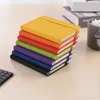 2022 7 Colors A5 Hardcover Notebook PU Leather Classic School Diary Notepad Office Business Record Book with Elastic Closure Banded