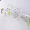 Doppelte Corona Mobius Stereo-Wasserpfeifen, 11 Zoll berauschende Glasbong, 14 mm weibliches Gelenk, Vogelkäfig-Wasserpfeife, 5 mm dicke Matrix-Bongs, Öl-Dab-Rig