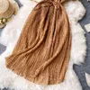 Korobov Preppy Style Frauen Chiffon Kleid Koreanische Süße Polka Dot Kurzarm Vintage Kleider Strand Stil Schnürung Bogen Vestidos 210430