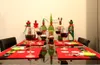 Mantel navideño Adornos de cocina Manteles individuales Cubiertos Tenedor Cuchillo Decoraciones para el hogar Restaurante Hotel Fiesta LLA8823
