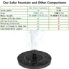 Latest Upgraded Solar Fountain Floating Powered Outdoor For Bird Bath Garden Pond Pool Decorations