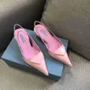 Scarpe eleganti trasparenti da donna sexy di alta qualità Scarpa da lavoro con tacco in edizione limitata Comfort Perline Fibbia Nastri Rivetti con