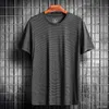 Mäns Running T-shirts Casual Snabbtorkad Compression Sport T Shirts Streetwear Sportkläder Man Kläder Plus Storlek