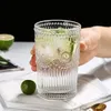 Geprägte Sonnenblumenweingläser Wasser Krug Eiskurse Punch Punch Cup Sangria Goblet Clear Glass Tumbler für Picknick im Freien