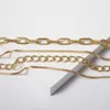 Chokers moda unissex cobra link cadeia de colar garçol de gargantilhas de metal cor de ouro para jóias morr22