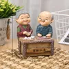 Декоративные предметы статуэток 1pc бабушка фигуры сладкие любовники