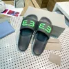 36-46 fashion Paris Mens slipper Womens Slippers shine Luxury designer Reflective Beach Ladies Flip Flops Loafers Black Ourdoor Home Slides