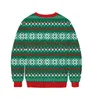 남자 스웨터 남자 여자 추악한 크리스마스 스웨터 귀여운 알파카 크리스마스 파티 운동복 3D 재미 있은 인쇄 가을 겨울 점퍼