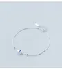 Colusiwei echte 925 Sterling Crystal Cube Silber Spucklett für Frauen Charme Armband aus Bein -Knöchel -Fußzubehör Fashion6851567