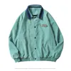 Retro POLO Collar Bat Sleeve Jacket Women Oversized Corduroy Buttons Up Outerwear Spring Coat Harajuku Teens Clothes 211014