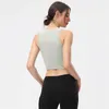 L156 Women039s Tanktops Yogavest Gewatteerde sportbeha Panty Hardlopen Fitness Gymkleding Crop Top Workout Atletisch shirt2783810