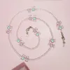 Fashion Crystal Candy Color Candy Beads Occhiali Catena Cordoncini Cute Candy Chain Per Occhiali Collo Cordino Occhiali da sole Gioielli