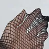 Mulheres Sexy Pantyhose Pantyhose Black Slim 2020 Nightclub Holes Hollow Black Tights Coxa Alta Meias Pequenas / Média / Mesh X0521