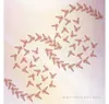 12pcSet Setter en or rose 3D Hollow Butterfly Wall Sticker for Home Decor Butterflies Stickers Room Decoration Party Decors WLL97582722