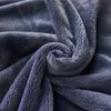 Couverture de lit en flanelle polaire de corail, douce et chaude, fausse fourrure de vison, couleur unie, couvre-lit de canapé, couvertures d'hiver