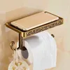 Support sculpté antique pour votre téléphone mobile Salle de bain Porte-serviettes Porte-papier hygiénique Boîtes à mouchoirs 210720