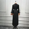 Moslim Abaya Print Jurk Vest Lange Gewaad Toga Kimono Jubah Ramadan Midden-oosten Thobe Eredienst Islamitische Gebed Clothing277q