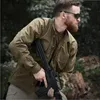 Men's Dress Shirts Tactical Long Sleeve Shirt Soldier Uniform High Quality Multi Pocket Cargo Camouflage Suit