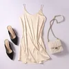 Long Dress Tank Top Women Cropped Lace White Vintage Pink Sexy Korean Fashion Clothing Summer Satin Casual Solid 210428