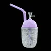 プラスチック製のカップの水管ラウンドHookahフリーズ冷却カップバブラー喫煙骨のシリコーンオイル水ギセル