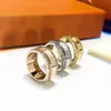 Stone Ring for Man Woman Unisex Fashion Rings Jewelry Gifts Accessories 3 Color With Box