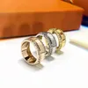 Stone Ring for Man Woman Unisex Fashion Rings Jewelry Gifts Accessories 3 Color With Box