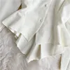 Осенняя блузка Питер Pan Gology Slim Fit Одноместный талия молочной железы Длинные рукава Нерегулярная рубашка Япония Топ женский Blusa GX1097 210507