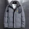 Gola de lã Men's Winwer Warm Parkas 6xL 7xL 8XL Tamanho Grande Engrossado Algodão Algodão Baiacu De Almofada Parka Parka Casacos 211216