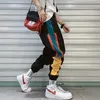 QNPQYX Nowy Hip Hop Streetwear Joggers Spodnie Mężczyźni Casual Cargo Spodnie Spodnie High Street Elastyczna Talia Harem Pant Man X0723