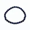 6mm Natural Energy Stone Beaded Strands Handgjorda Charm Armband Elastisk Bangle för män Utomhus Sport Yoga Smycken