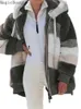 冬の暖かいコートの上着の女性のフード付き豪華なジャケットの女性の厚いふわふわの毛深い偽の毛皮の服プラスサイズのジッパーオーバーコート211129