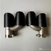 One Pair IN 63MM OUT 89MM H Style AK Matte Carbon Exhausts Pipe Akrapovic Car Pipes Tail Tip4316256