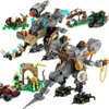 Mengwoha Jurassic Reload Tyrannosaurus Rex Bouwstenen Dinosaurus Wereld met figuren Dierlijke park Bricks Speelgoed voor kinderen Gift X0503