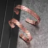 Vinterly Magnetic Copper Bracelet Men Adjustable Open Cuff Arthritis Health Energy Charms Bracelets Bangles Women