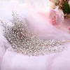 Saç Klipler Barrettes 100% El Yapımı Gelin Aksesuarları Düğün Tiaras Ve Taçlar Rhinestone Kafa Kristal Süsler Hairpieces