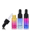 5ml gradient cor gotas de vidro garrafas essencial frasco de óleo viagem portátil perfume cosmético engarrafamento vazio rrb13136
