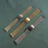 Klockarmband 13 mm 17 mm 20 mm ersättningsjubileumsarmband i rostfritt stål gjord för Datejust