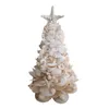 Dekoracje świąteczne Dekoracje DIY świecące drzewo Party Sztuczne Boże Narodzenie Z Lekkim Seashell Koral Ornament Rok Kid Prezent