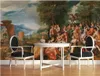 壁3Dの壁紙モダンヨーロッパの古典的なキャラクター油絵コンサートテレビ背景壁紙リビングルームの装飾