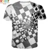 Män Grafisk T-shirts Rundhals 3D-tryck Kortärmad Dagliga Röda Toppar Internationella Chess Tees 210706