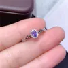Natural Tanzanite Ring S925 Sterling Silverbirthstone in Dectorreal Woman Blue Gem Jewelry5160611