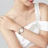 Знаменитый бренд Sunkta Fashion роскошные стальные металлические полосы розового золота браслет часы для женщин подарочные платья часы Reloj Mujer 210517