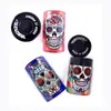 Portable Plastic Press Sealed Jar Creative Skull Pattern Tobacco Storage Can Household Smoking Accessories