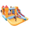 Caixas de Armazenamento Caixas Lindas Crianças Castelo de Salto Inflável com piscina e slide incluem brinquedo de jogo de ventilador de ar