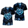 Incredibile tatuaggio della tartaruga marina polinesianaHibiscus Harajuku Fashion 3D stampato maniche corte T-shirt uomo / donna magliette top 210707