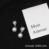 女性のファッションの人格のためのスタッドバロック天然の真珠のイヤリングエレガントなアクセサリー925スターリングシルバージュエリー